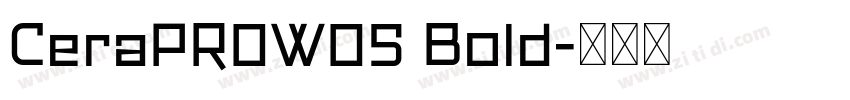 CeraPROW05 Bold字体转换